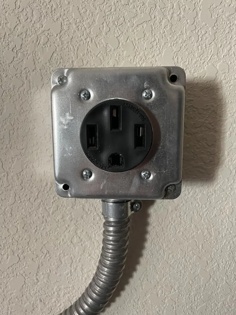 NEMA 14-50 outlet installed for Electrical Panel Upgrade in Story City