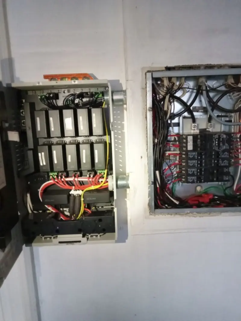 Electrical panel upgrade completed for Security Camera Wiring in Story City